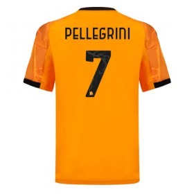 Herren Fußballbekleidung AS Roma Lorenzo Pellegrini #7 Auswärtstrikot 2025-26 Kurzarm